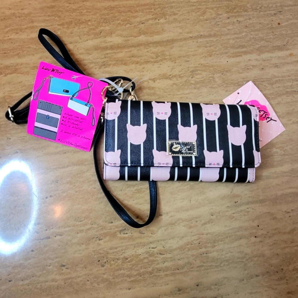 Betsey Johnson Wristlet wallet combo cat